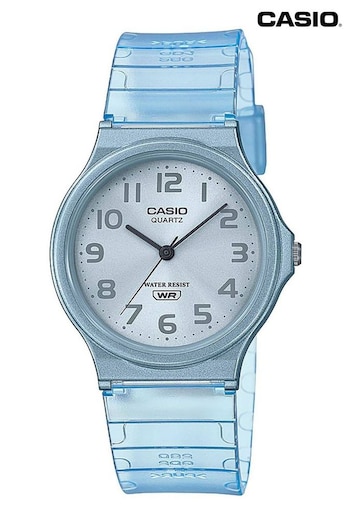 Casio 'Collection' Clear and White Plastic/Resin Quartz Watch (105168) | £25