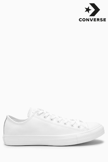 Converse once White Leather Chuck Ox Trainers (105280) | £65