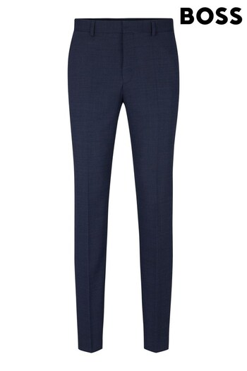 BOSS Blue Leon Melange Stretch Regular Fit Trousers (106259) | £139