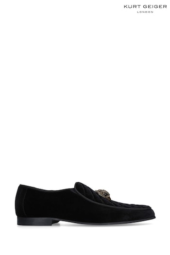 Kurt Geiger London Hugh Eagle Head Black Shoes (106547) | £169