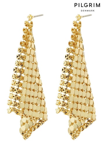 PILGRIM Gold Tone Alani Recycled Earrings (106763) | £25