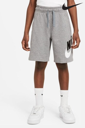 Nike Grey Club Fleece belted Shorts (107101) | £28