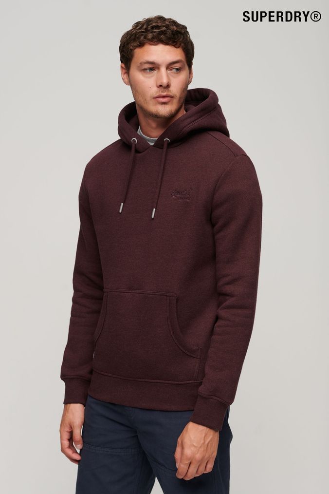 Burgundy hoodie mens top