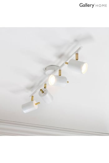 Gallery Home Gold and White Powell Spotlight (107513) | £54