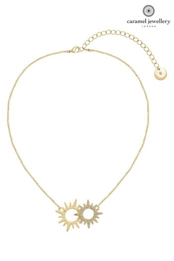 Caramel Jewellery London Gold 'Helios' Charm Necklace (107617) | £17