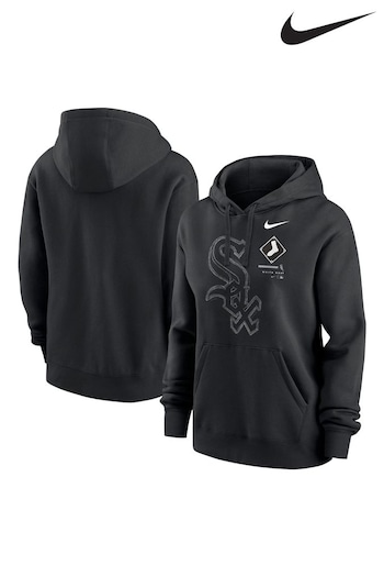 Nike Black Big Chicago Sox Game Pullover Fleece Hoodie (107780) | £60