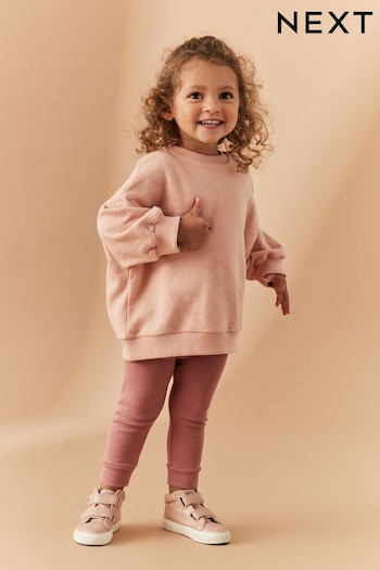 Pink Relaxed Fit Sweater And Leggings Set (3mths-7yrs) (108016) | £12 - £16