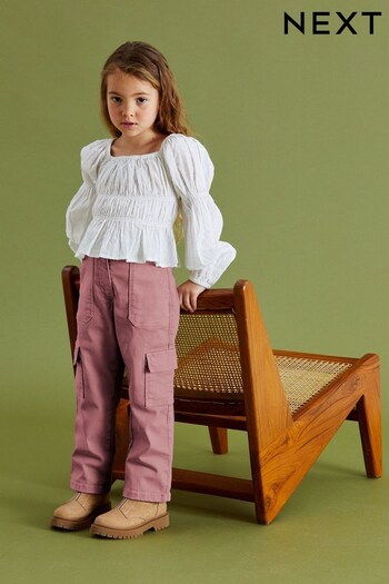 Pink Straight Leg Cargo Trousers (3-16yrs) (108398) | £17 - £22