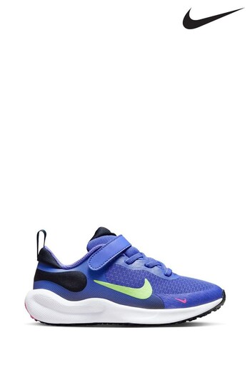 Nike lacrosse Blue Junior Revolution 7 Trainers (108739) | £38