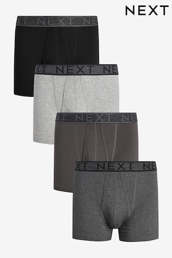 Grey 4 pack A-Front Boxers (108874) | £24