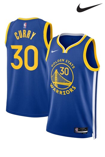 Nike Gold Golden State Warriors Icon Edition Swingman Jersey - Royal - Stephen Curry (108971) | £100