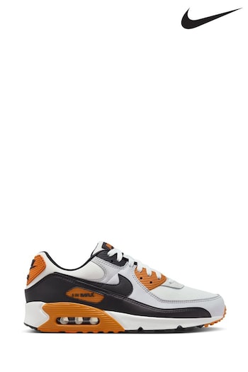 Nike zapatillas Orange/White Air Max 90 Trainers (108974) | £145