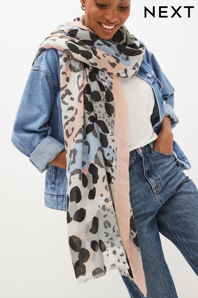 Animal print scarf next online