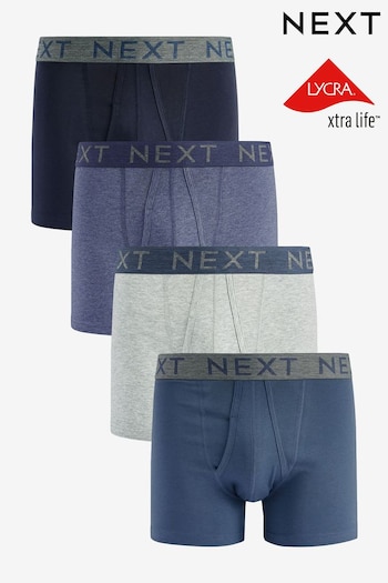 Blue 4 pack A-Front Boxers (109409) | £24
