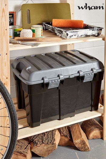 Wham Black DIY 48L Plastic Storage Trunk (110222) | £17
