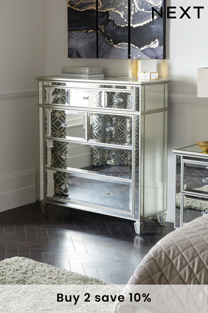 Mirrored Chest of Drawers Mirrored Drawers Next UK