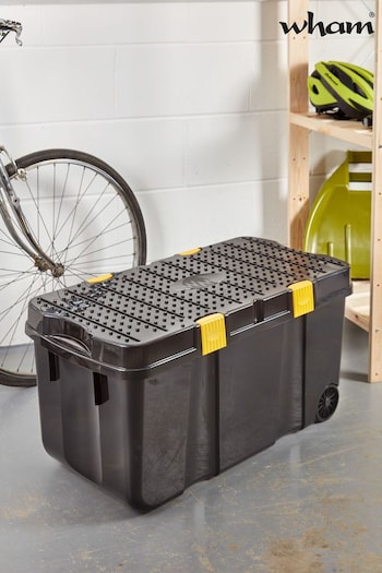 Wham Black DIY 100L Plastic Storage Tough Cart (110384) | £31