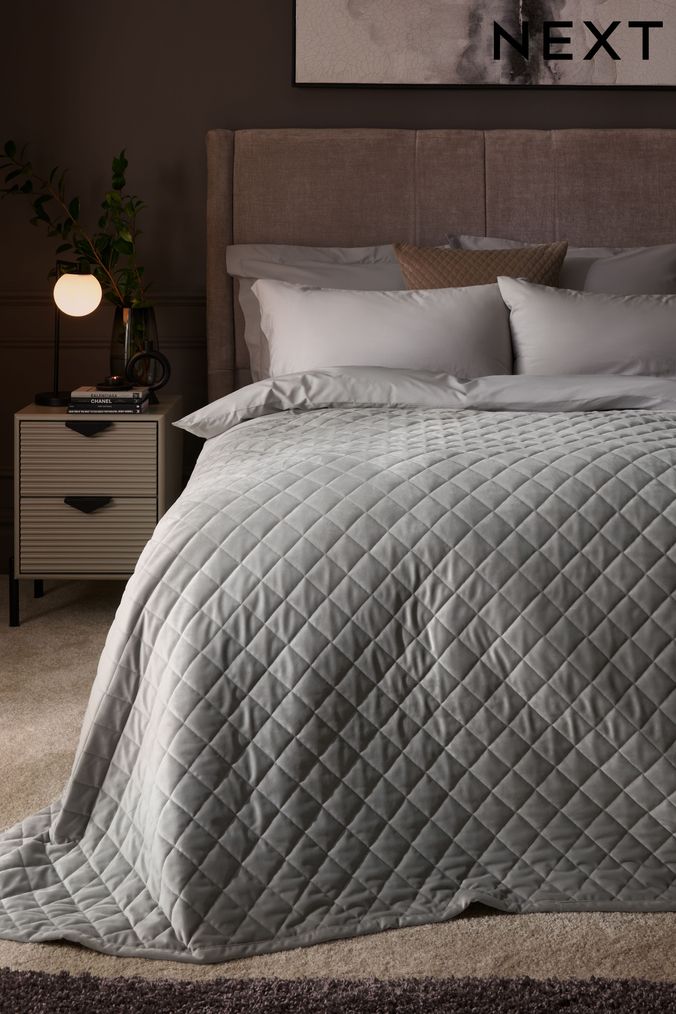 Grey clearance bed throws