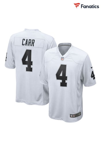 Nike prelude White NFL Las Vegas Raiders Road Game Jersey - Derek Carr (111105) | £105
