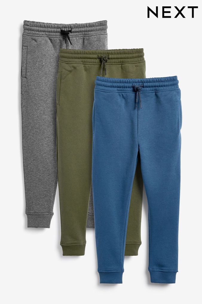 Multi Slim Fit Joggers 3 Pack (3-16yrs) (111402) | £23 - £37