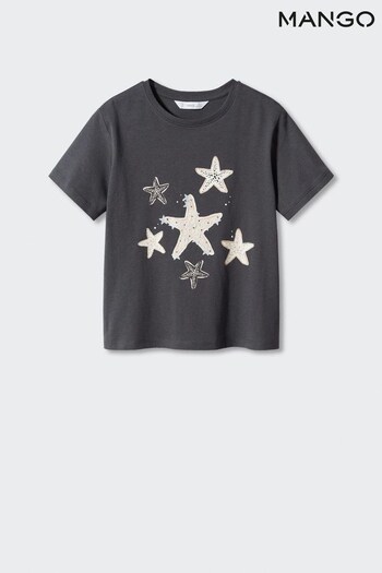 Mango Grey Star T-Shirt (111700) | £15