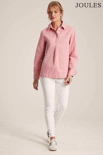 Joules Brinley Pink Heavyweight Cotton Deck Shirt (111717) | £64.95