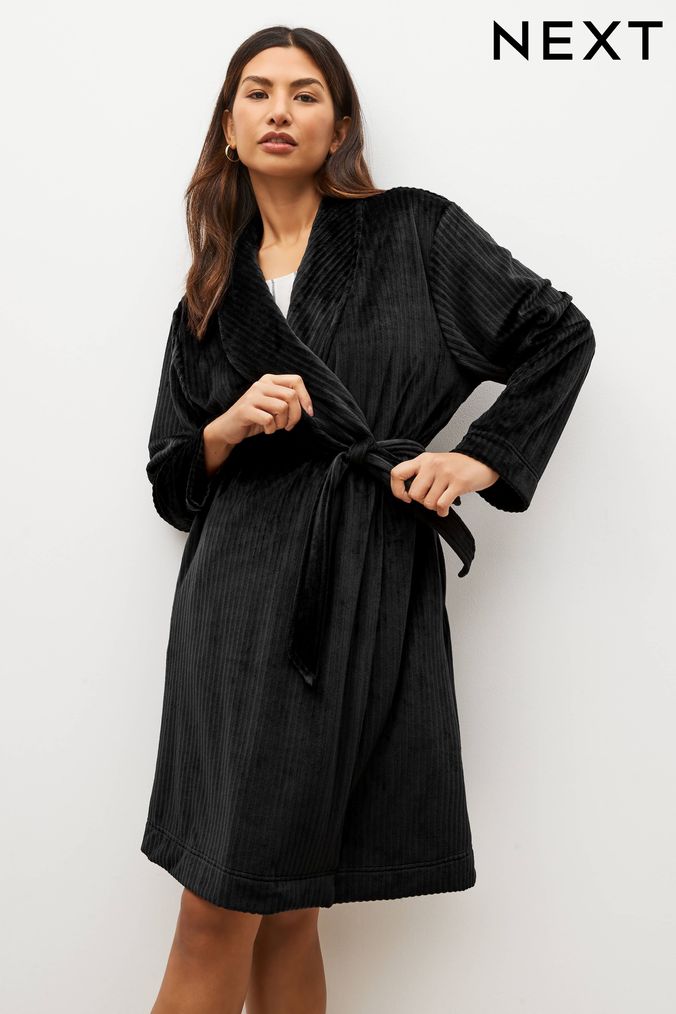 Next black hot sale dressing gown