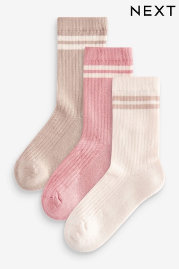Neutral 3 Pack Cotton Rich Cushioned Sole Ankle Socks (112331) | £4.50 - £6.50