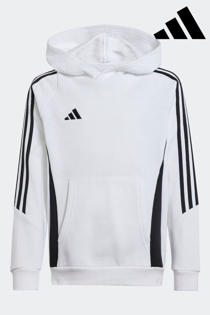 White adidas hoodie boys on sale