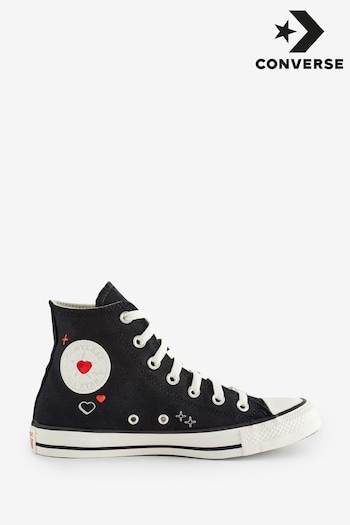 Converse Black Heart Detail Chuck Taylor Trainers (113210) | £70