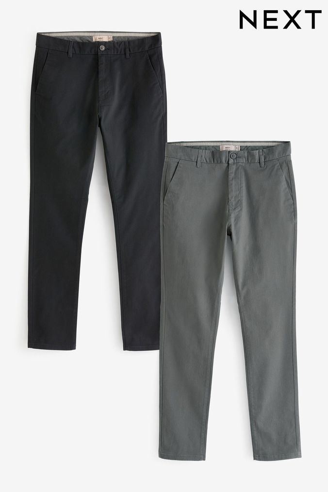Mens Skinny Trousers Chinos Check Skinny Trousers Next UK