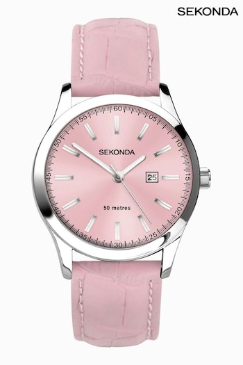 Sekonda Pink Taylor Leather Strap Watch (114379) | £45