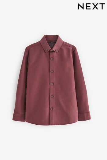 Plum Purple Soft Touch Smart Long Sleeve Shirt (3-16yrs) (114508) | £16 - £21