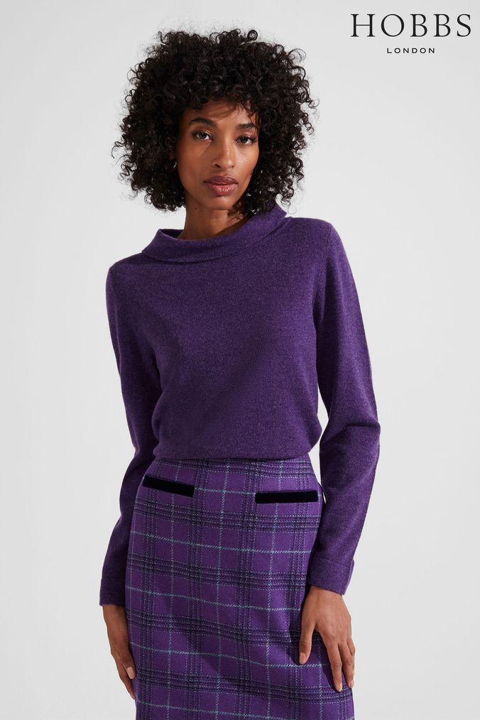 Purple cashmere jumper womens shop