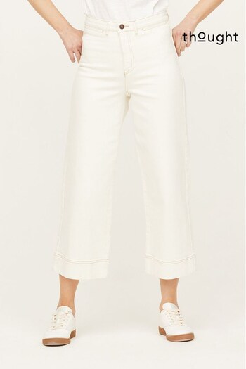 Thought White Organic Cotton Wide Culottes (114609) | £90