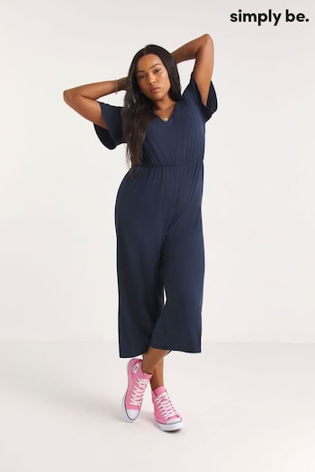 Simply Be Navy Blue Supersoft Jumpsuit (114800) | £29