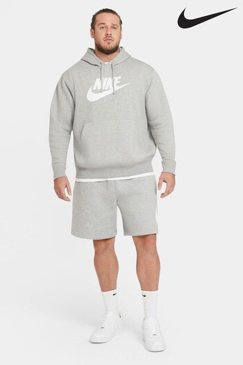 Nike Grey Club Fleece Swoosh Shorts (115015) | £38 - £40