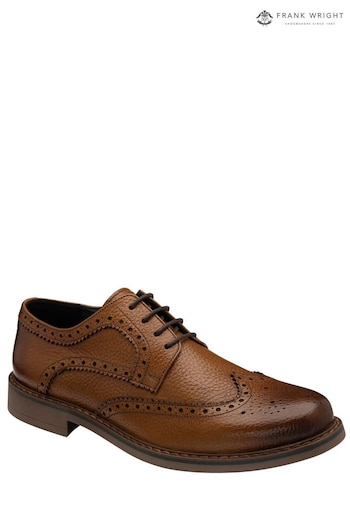 Frank Wright Mens Leather Lace-Up Brown Brogues (115568) | £60