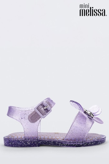 Mini Melissa Purple Sandal Bugs Glisten Sandals (115593) | £29