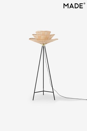 MADE.COM Natural Bamboo Weaver Floor Lamp (115614) | £229