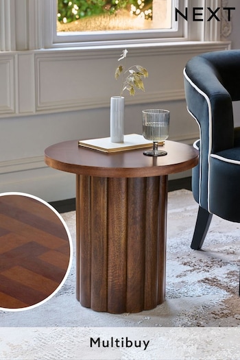 Dark Miller Mango and Acacia Wood Side Table (115733) | £250