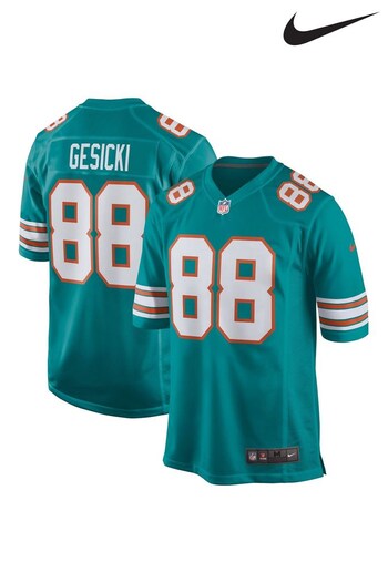 Nike Green NFL Miami Dolphins Game Alternate Jersey - Mike Gesicki (115789) | £80