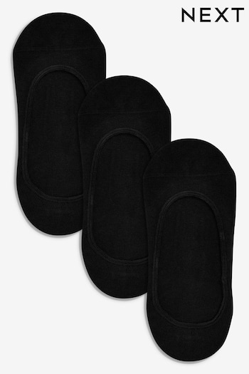 Black Low Cut Invisible Footsie Socks 3 Pack (115851) | £7