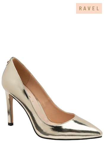 Ravel Gold Stiletto-Heel Court Shoes (115927) | £65