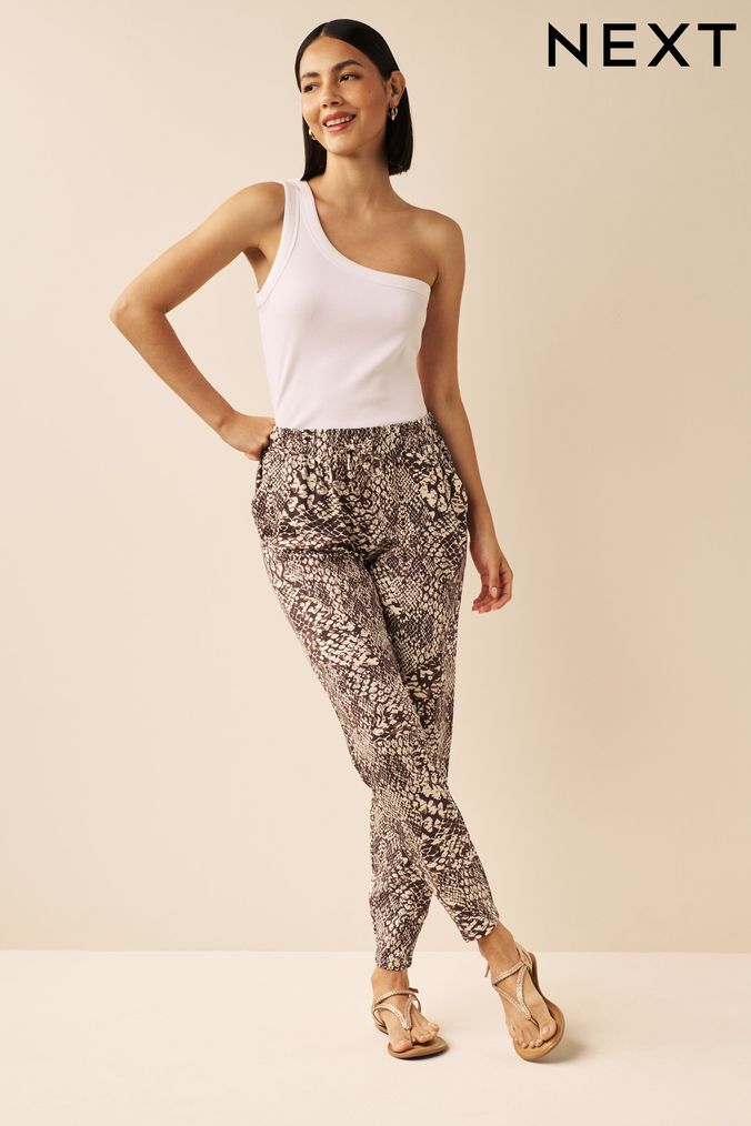 Leopard print sales joggers womens