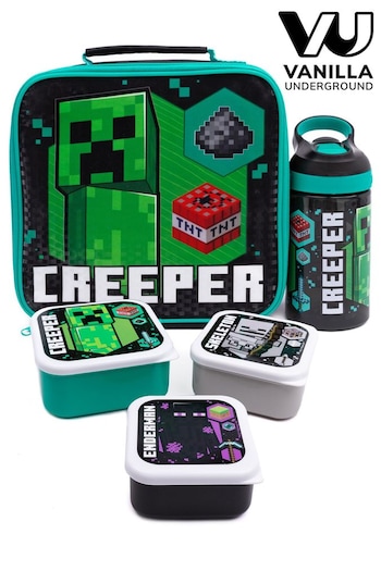 Vanilla Underground Green Minecraft Licensing Gaming Lunch Box Set (116784) | £25