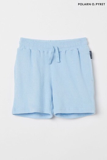 Polarn O. Pyret Blue Organic Terry Shorts (117136) | £22 - £24