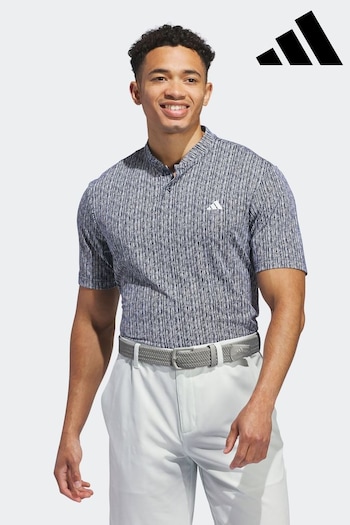 adidas Golf Ultimate 365 Printed Navy/White Polo Shirt (117291) | £40