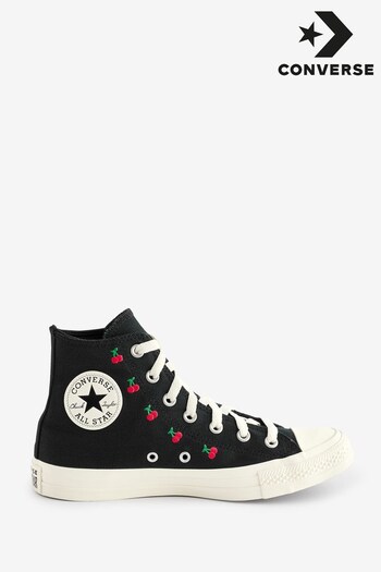 Converse Bright Black Cherry Print Chuck Taylor All Star Trainers (117859) | £70