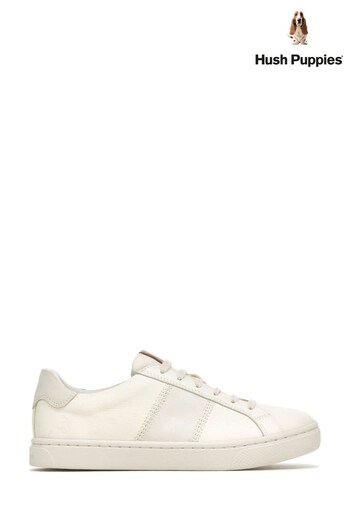 Hush Puppies White The Good Low Top Shoes (118246) | £90